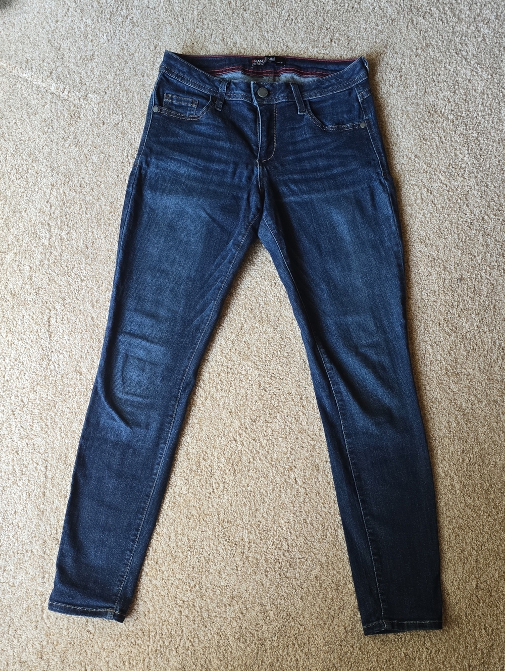 Fran Denim Sarah Style Size 28 Dark Wash Skinny Jeans